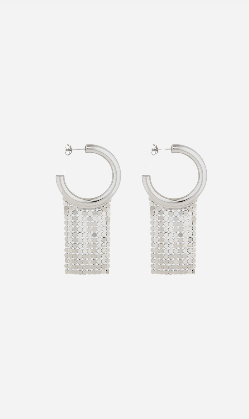 Paco Rabanne | Pixel Hoop Earring - Silver