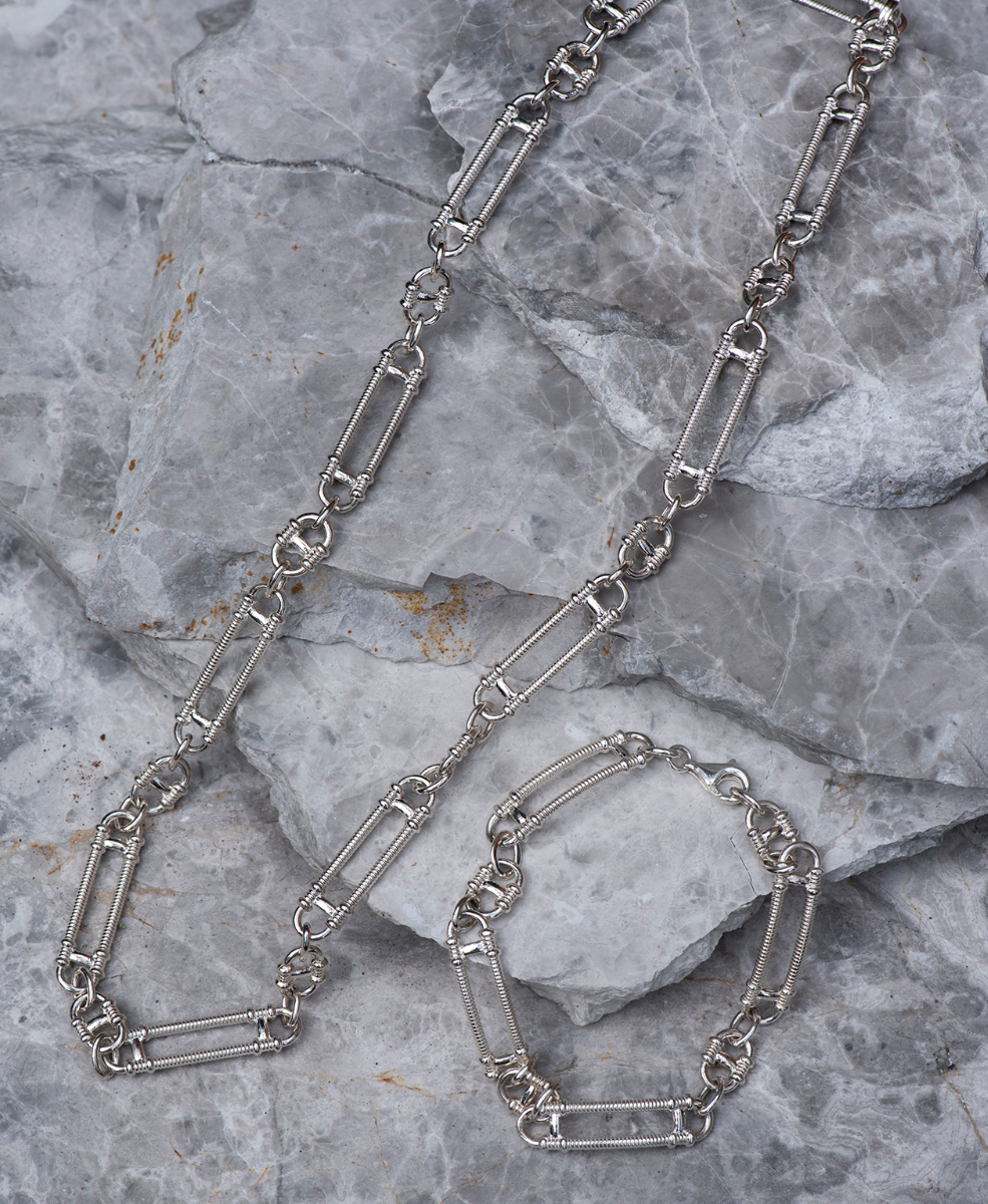 Zoe & Morgan | Prana Chain 50cm - Silver