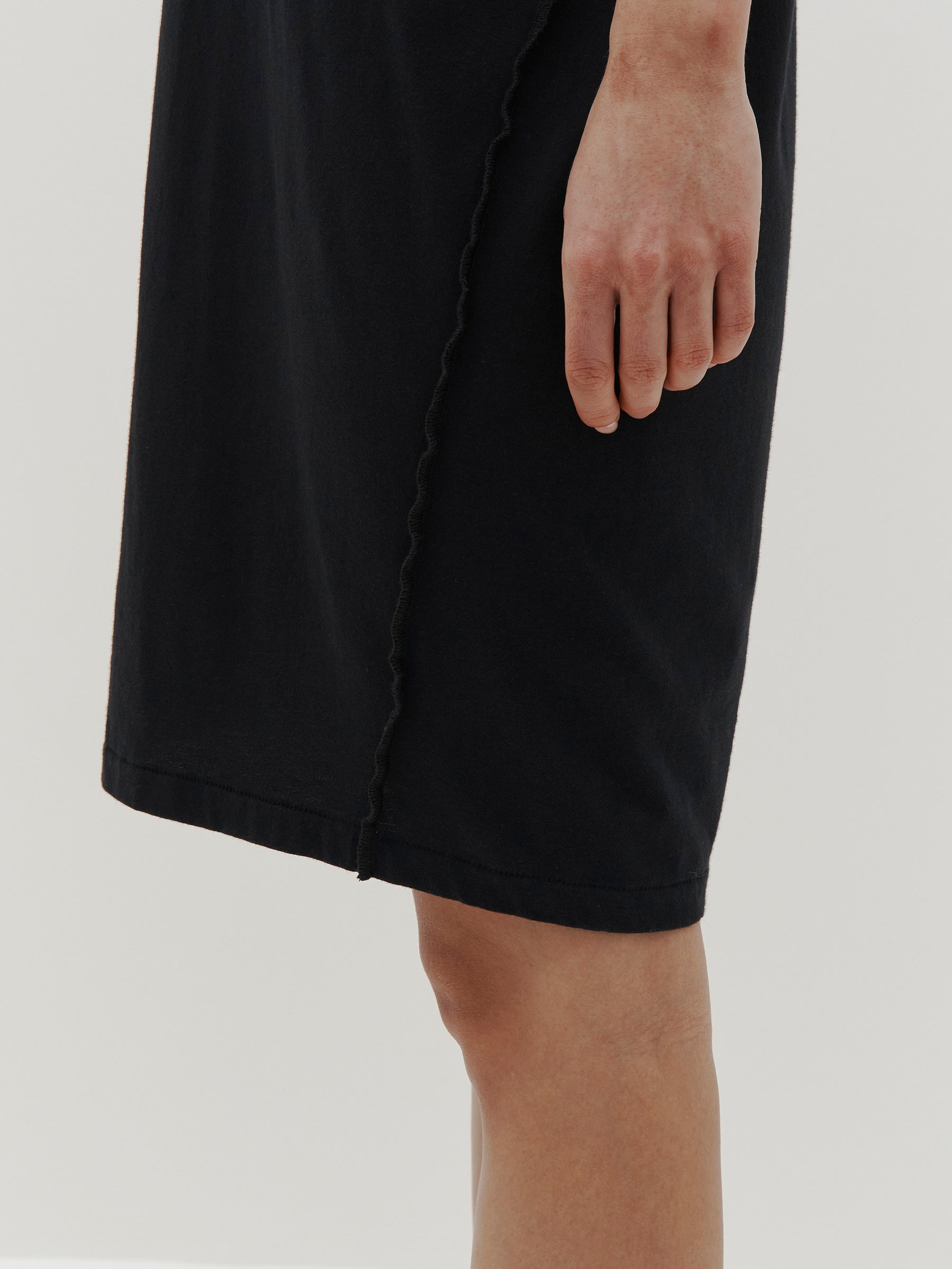 Bassike | Slouch Reverse Tank Dress - Black