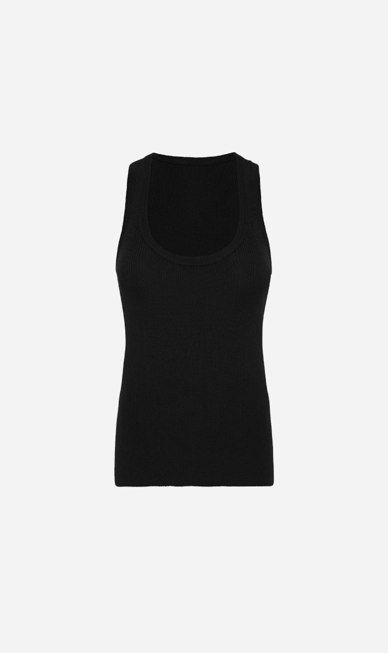 Matteau | Ribbed Tank - Black